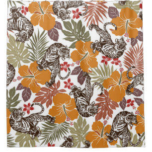 Hibiscus tiger pattern