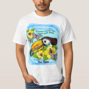 Hibiscus Toucan t-shirt