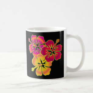 hibiscus trio BG black Coffee Mug