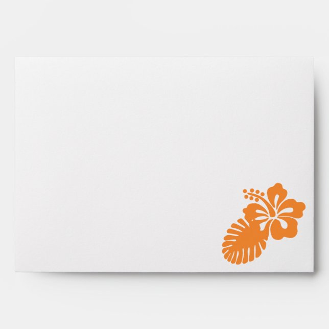 Hibiscus Tropical dans des Enveloppes Orange (Devant)