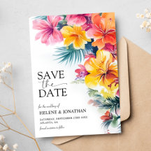 Hibiscus Tropical Elegant Destination Wedding