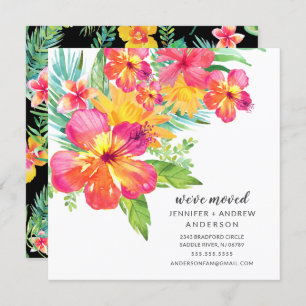 Hibiscus tropical Faire-part de mouvement floral