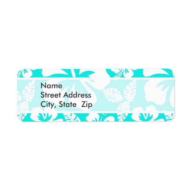 Hibiscus tropical turquoise (Devant)