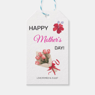 Hibiscus Tulip Mother's Day Gift Tag