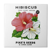 Hibiscus Vintage Seed Packet