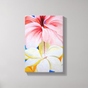 Hibiscus with Plumeria Canvas Print