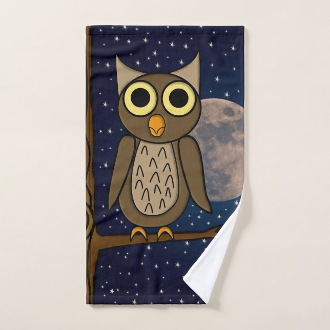 hibou (Serviette à main)
