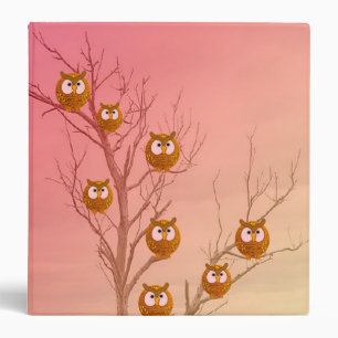 Hibou Arbre de retour à l'école Classeur
