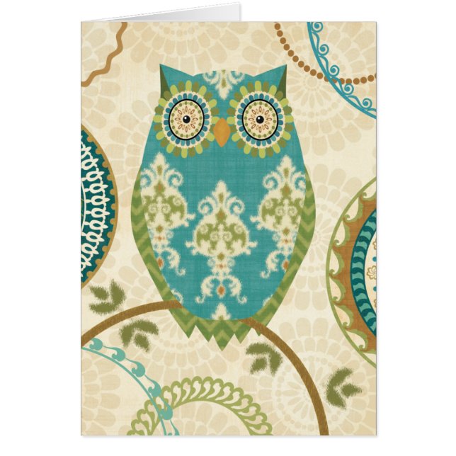 Hibou avec les motifs circulaires (Devant)