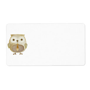Hibou avec l'étiquette de cravate