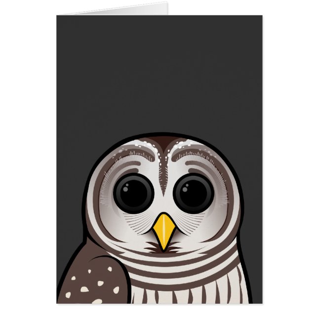 Hibou barré de bande dessinée (Devant)