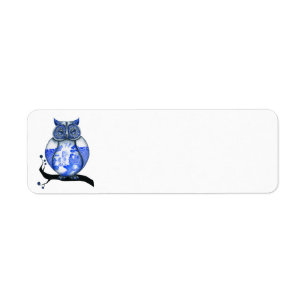 Hibou bleu de saule