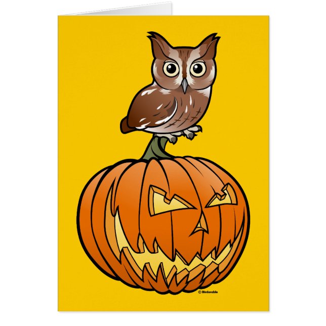 Hibou de cri strident oriental de Halloween (Devant)