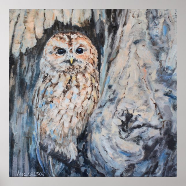 Hibou Hideout Beaux-Arts Impression (Devant)