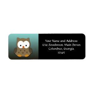 Hibou mignon de bébé personnalisé