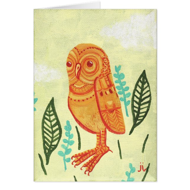 Hibou orange (Devant)