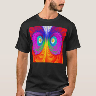 Hibou psychédélique - T-shirt noir