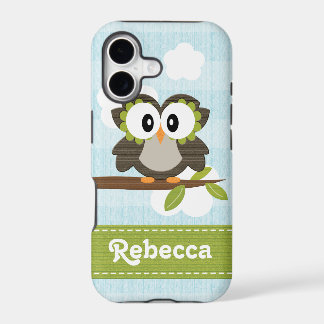 Hibou Rayure Bleue