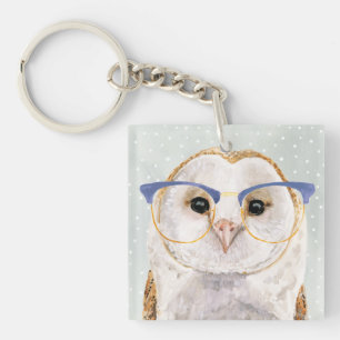 Hibou sage Quatre-Eyed du forestier  