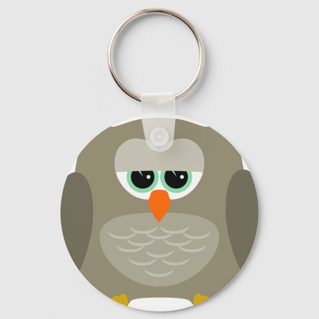 Hibou triste keychain (Front)