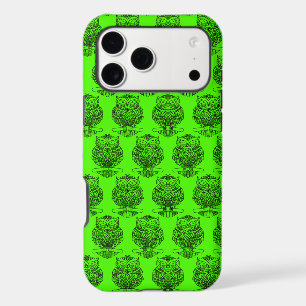 Hibou (vert néon) - Coque iPhone