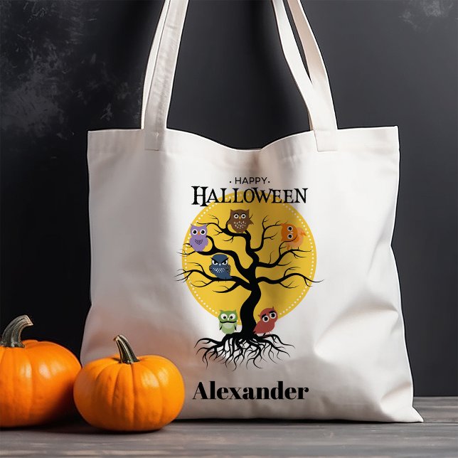 Hiboux dans un sac à main Halloween d'arbre effray (Créateur téléchargé)