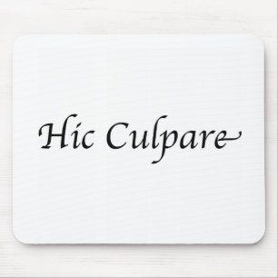 Hic Culpare Mouse Pad