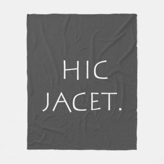 Hic jacet fleece blanket
