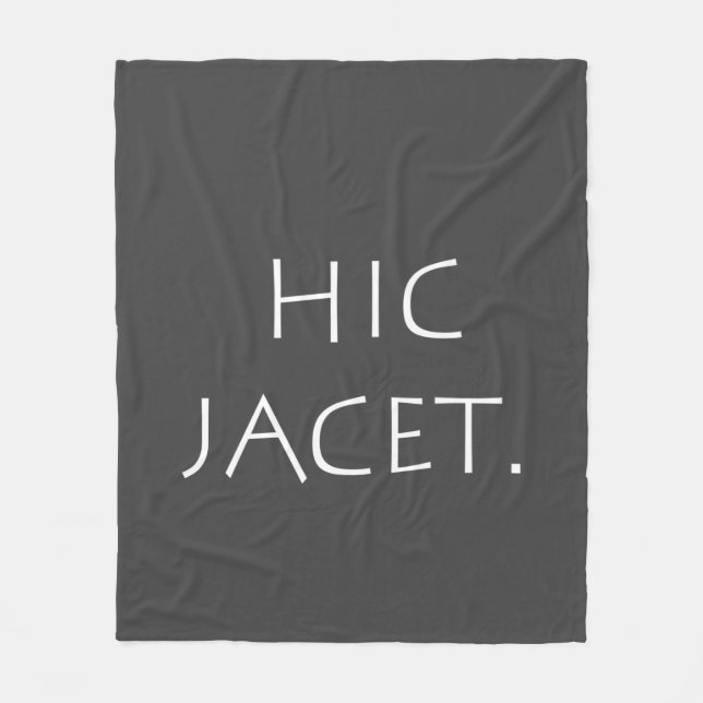 Hic jacet fleece blanket (Front)