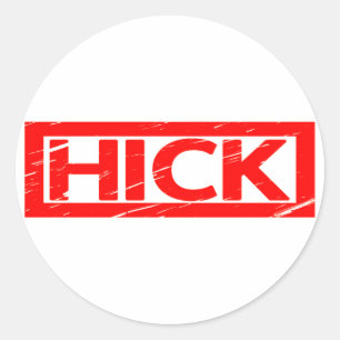 Hick Stamp Classic Round Sticker