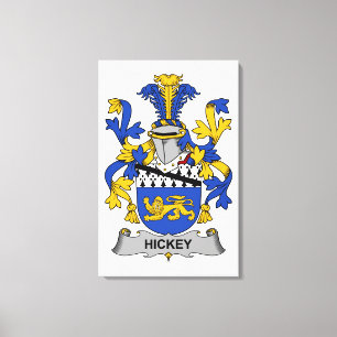 Hickey Family Crest Canvas Print