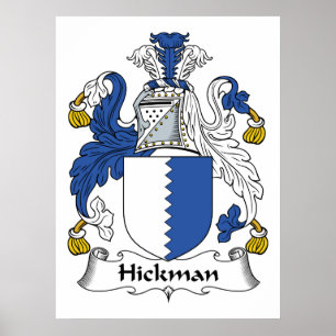 Hickman Family Crest Poster