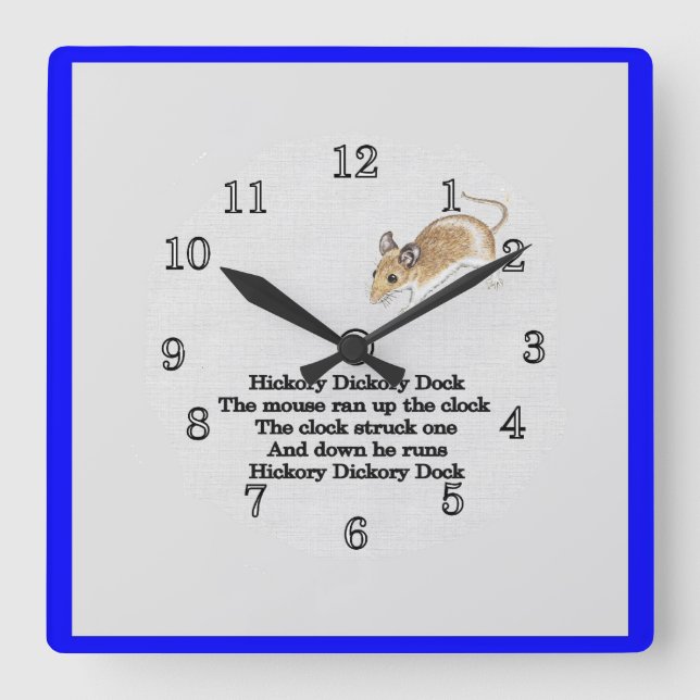 HIckory Dickory Dock Wall Clock (Front)