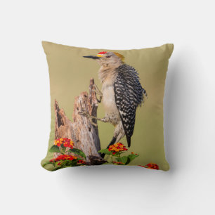 Hidalgo County, Texas. Golden-fronted Woodpecker Throw Pillow