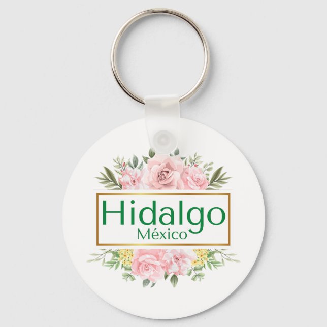 Hidalgo Mexico Travel Destination Bridesmaid  Keychain (Front)