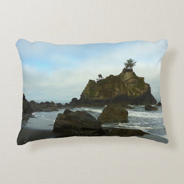 Hidden Beach II at Redwood National Park Accent Pillow (Front)