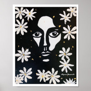 Hidden Beauty Print- Marguerite Claudette Art Poster