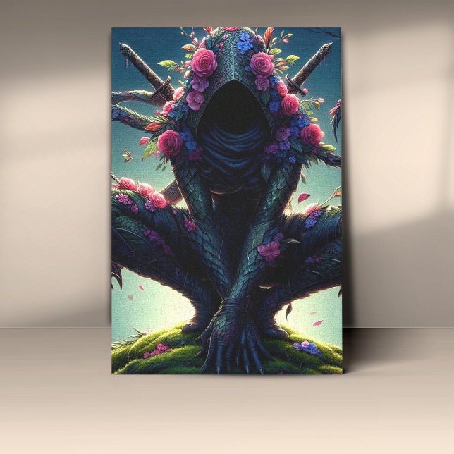 Hidden Bloom Sentinel Canvas Print (Creator Uploaded)