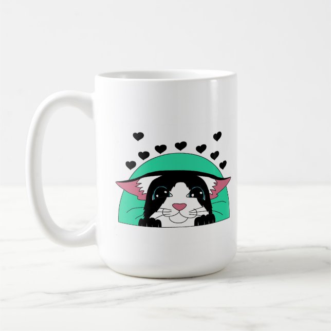 hidden cat coffee mug (Left)
