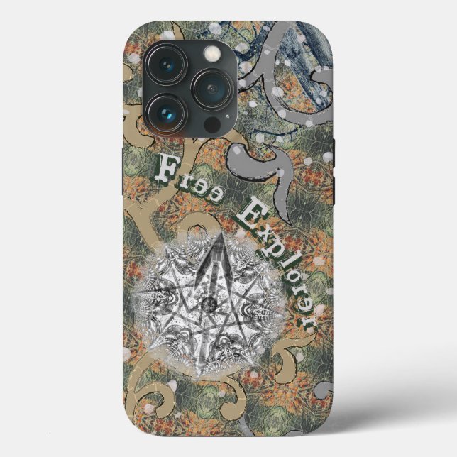 Hidden Delicate Camouflage & Your Text Case-Mate iPhone Case (Back)
