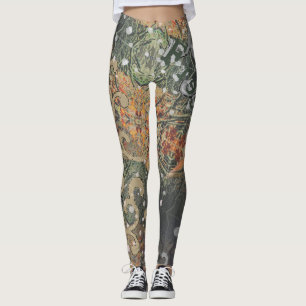 Hidden Delicate Camouflage & Your Text  Leggings
