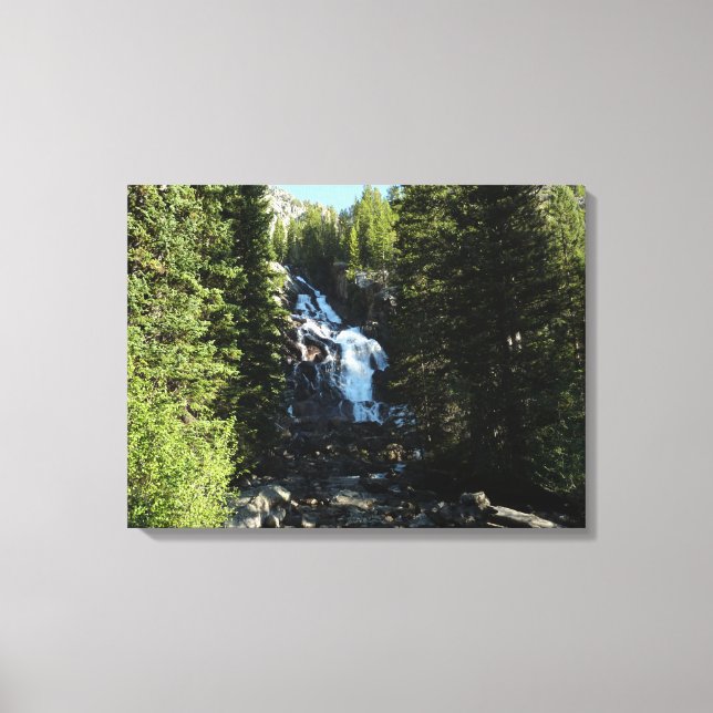 Hidden Falls in Grand Teton National Park Canvas Print (Front)