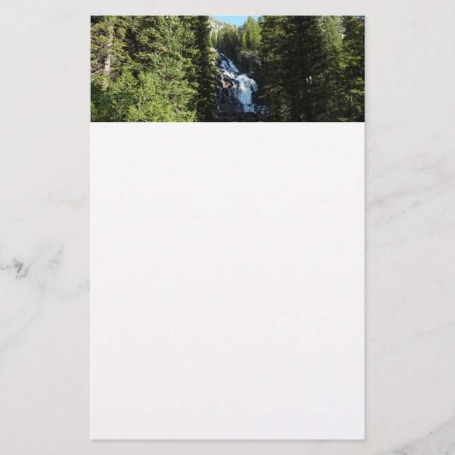 Hidden Falls in Grand Teton National Park Stationery (Front)