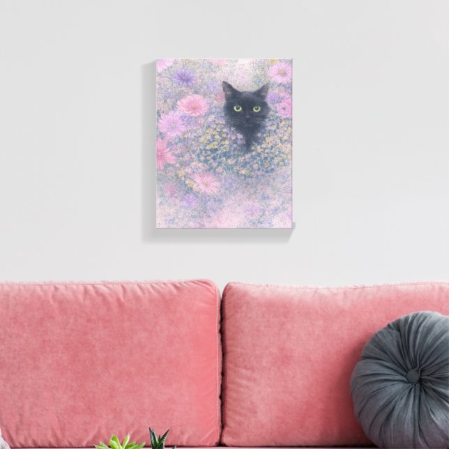 Hidden in Bloom Canvas Print (Insitu(LivingRoom))