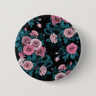 Hidden in the roses 2 inch round button