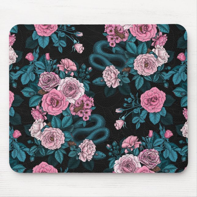 Hidden in the roses 2 mouse pad (Front)