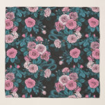 Hidden in the roses 2 scarf<br><div class="desc">Rose flowers, mice and snakes hand- painted in Ps and Illustrator, seamless pattern</div>