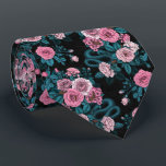 Hidden in the roses 2 tie<br><div class="desc">Rose flowers, mice and snakes hand- painted in Ps and Illustrator, seamless pattern</div>