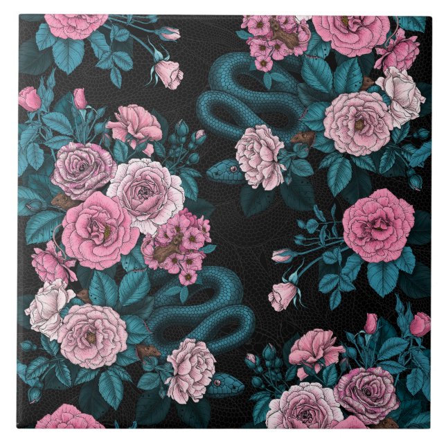 Hidden in the roses 2 tile (Front)