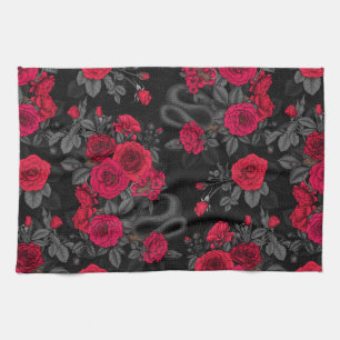 Hidden in the roses kitchen towel